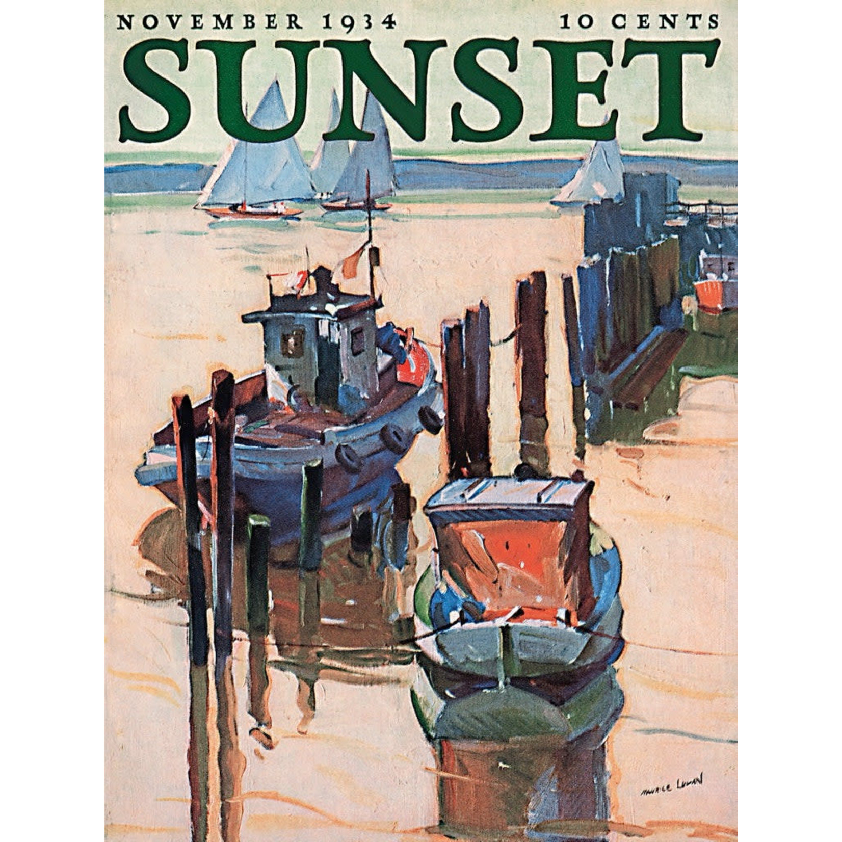 New York Puzzle Co Sunset - Fishing Boats 500 Piece Puzzle