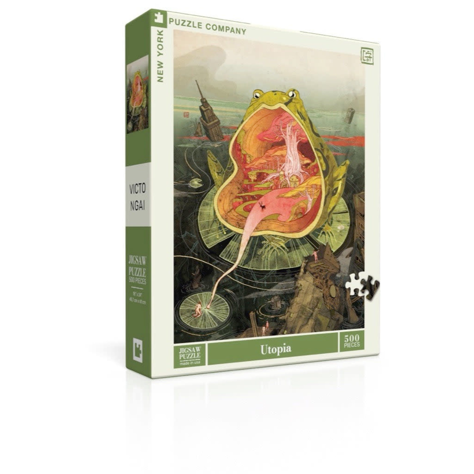 New York Puzzle Co Victo Ngai - Utopia 500 Piece Puzzle