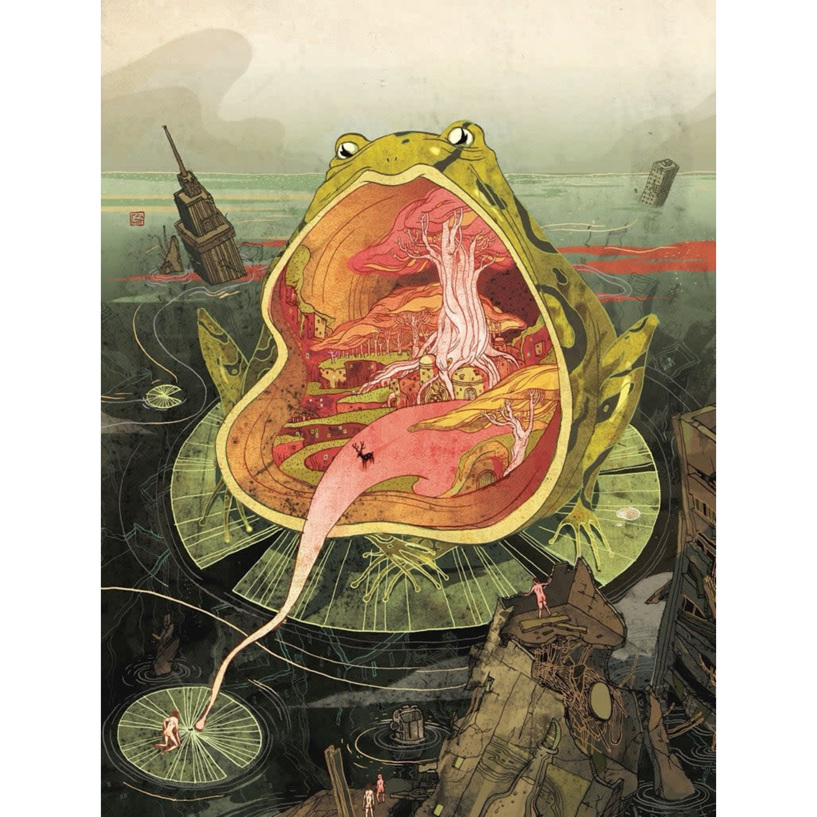 New York Puzzle Co Victo Ngai - Utopia 500 Piece Puzzle