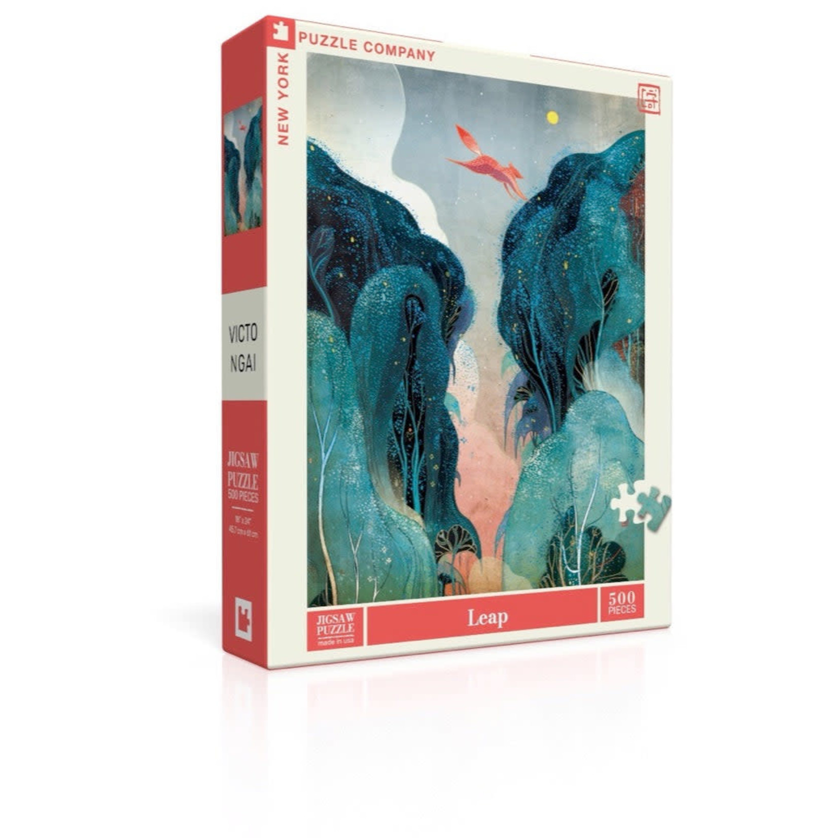 New York Puzzle Co Victo Ngai - Leap 500 Piece Puzzle