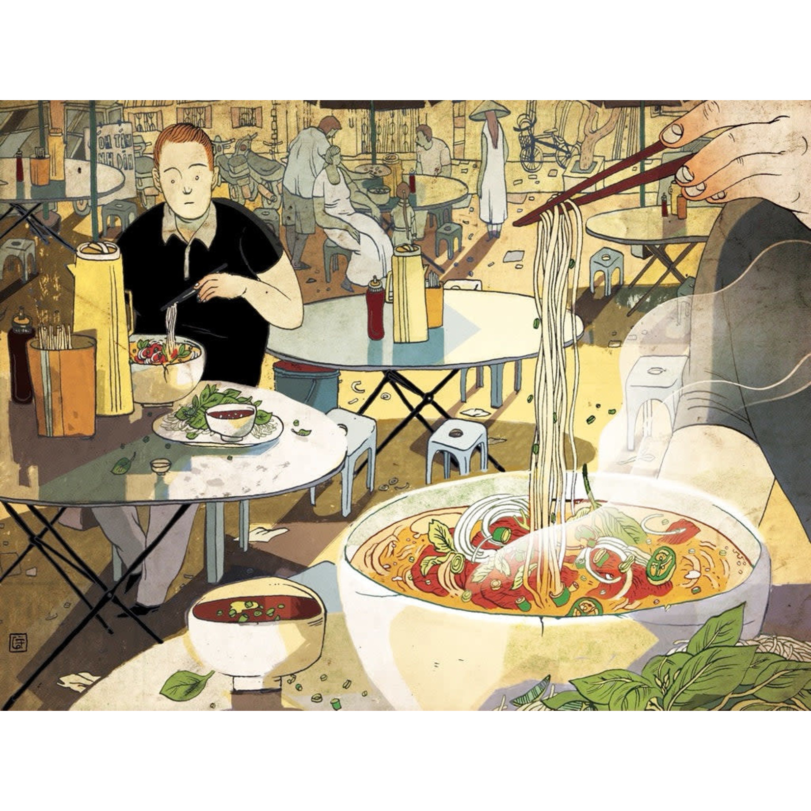 New York Puzzle Co Victo Ngai - Pho 500 Piece Puzzle