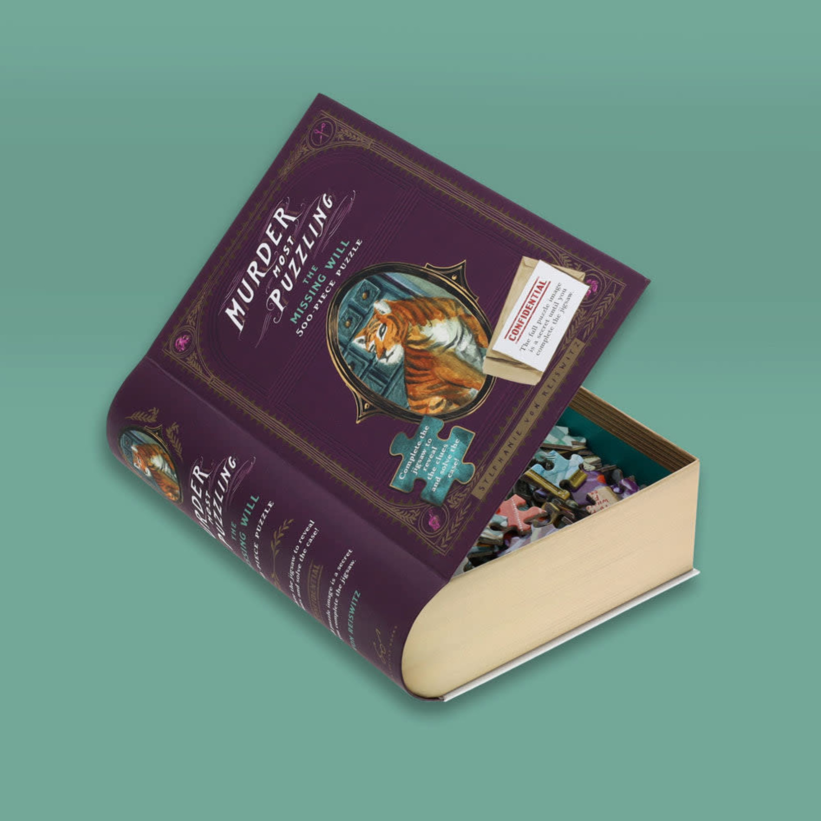 Chronicle Books Murder Most Puzzling The Missing Will 500-Piece Puzzle