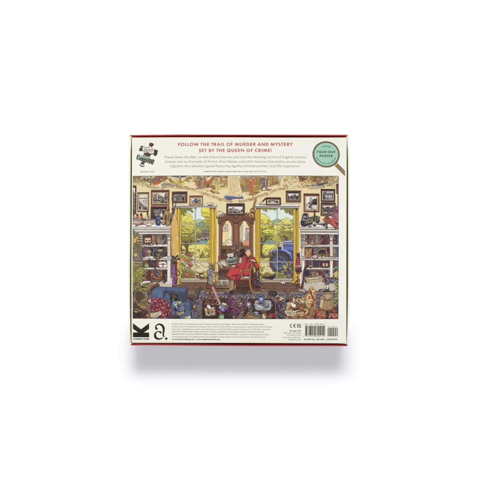 Laurence King The World of Agatha Christie 1000 Piece Jigsaw Puzzle