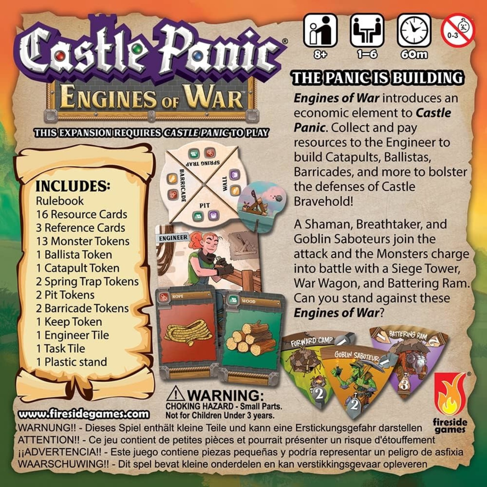 Fireside Games Castle Panic: 2nd Edition: Engines of War