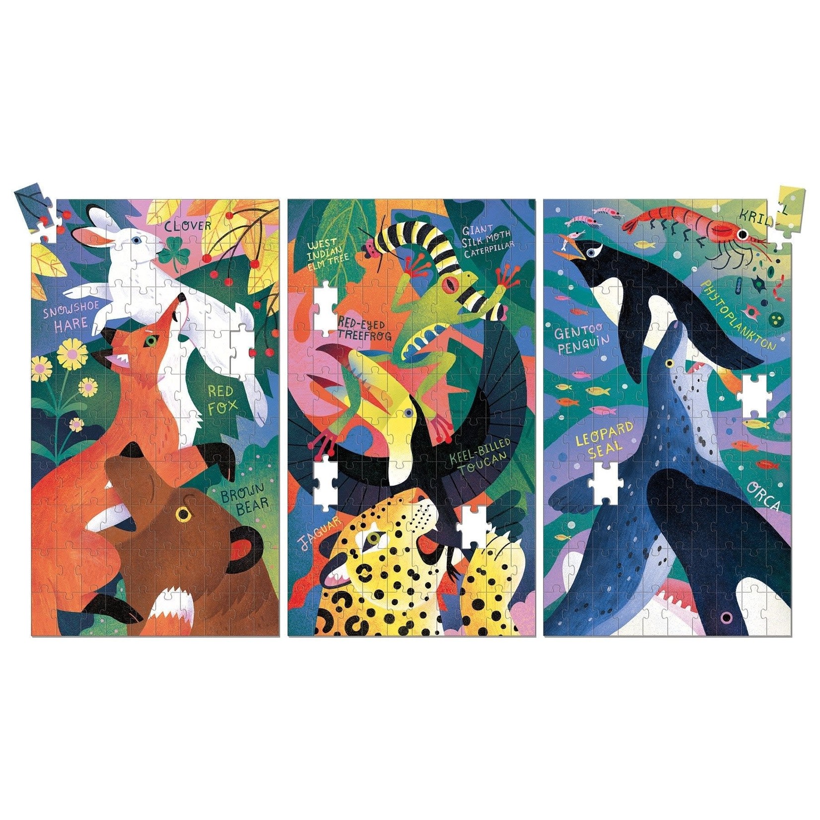Mudpuppy Science Puzzle Set - Wild Food Chain 100 Pieces