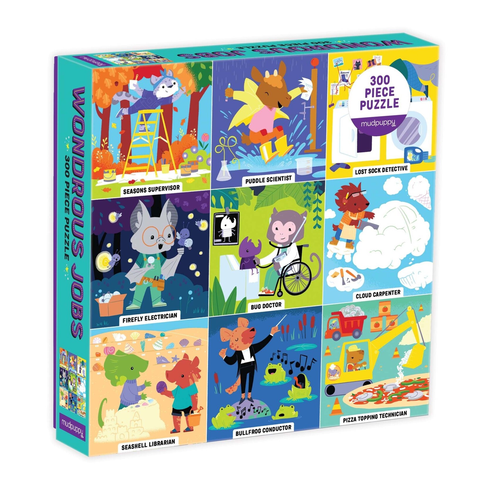Mudpuppy Wondrous Jobs 300 Piece Family Puzzle