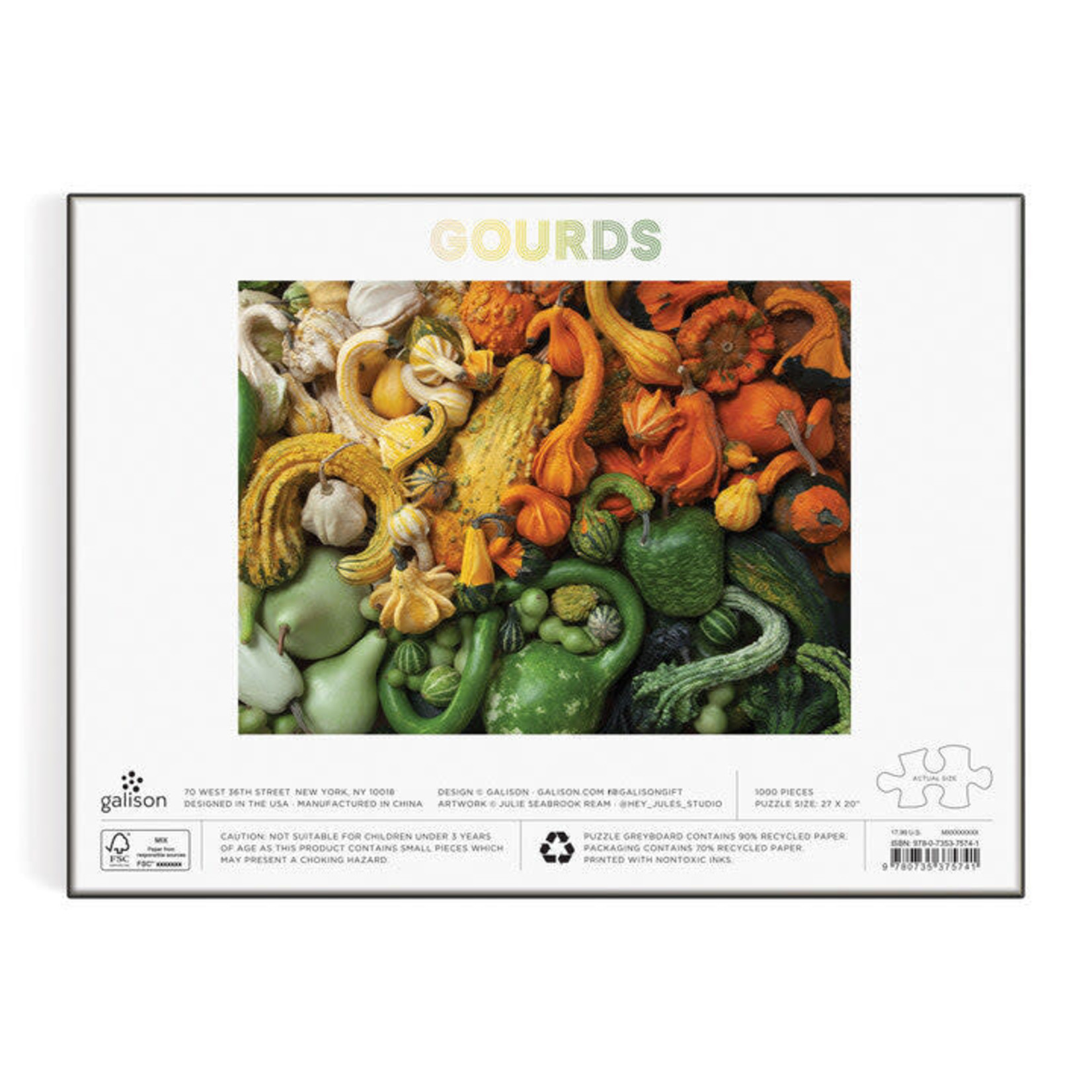 galison Gourds 1000 Piece Puzzle