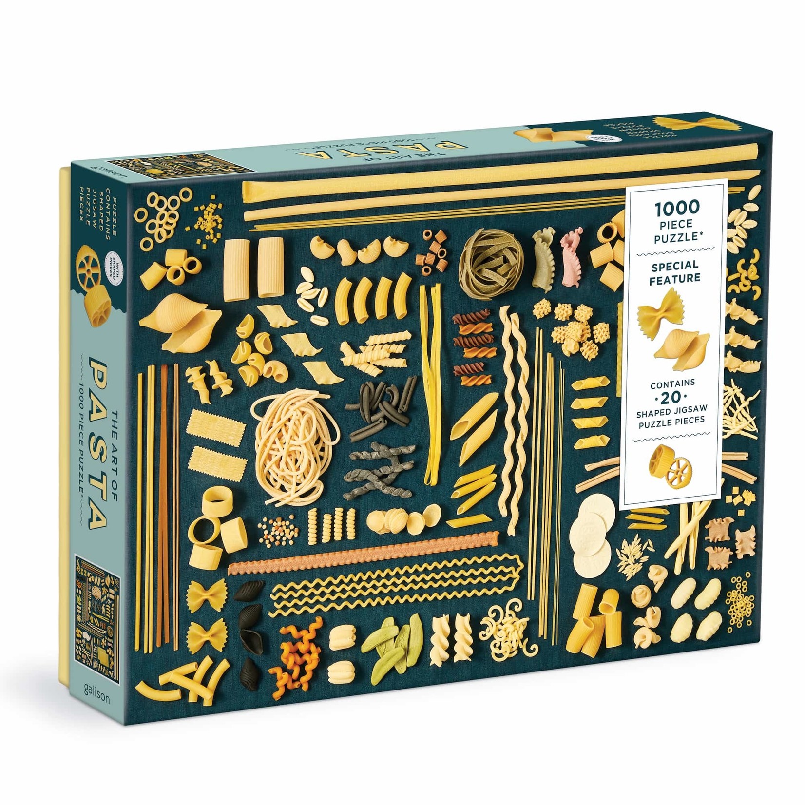 galison Art of Pasta, The 1000 Piece Puzzle with Shaped Pieces