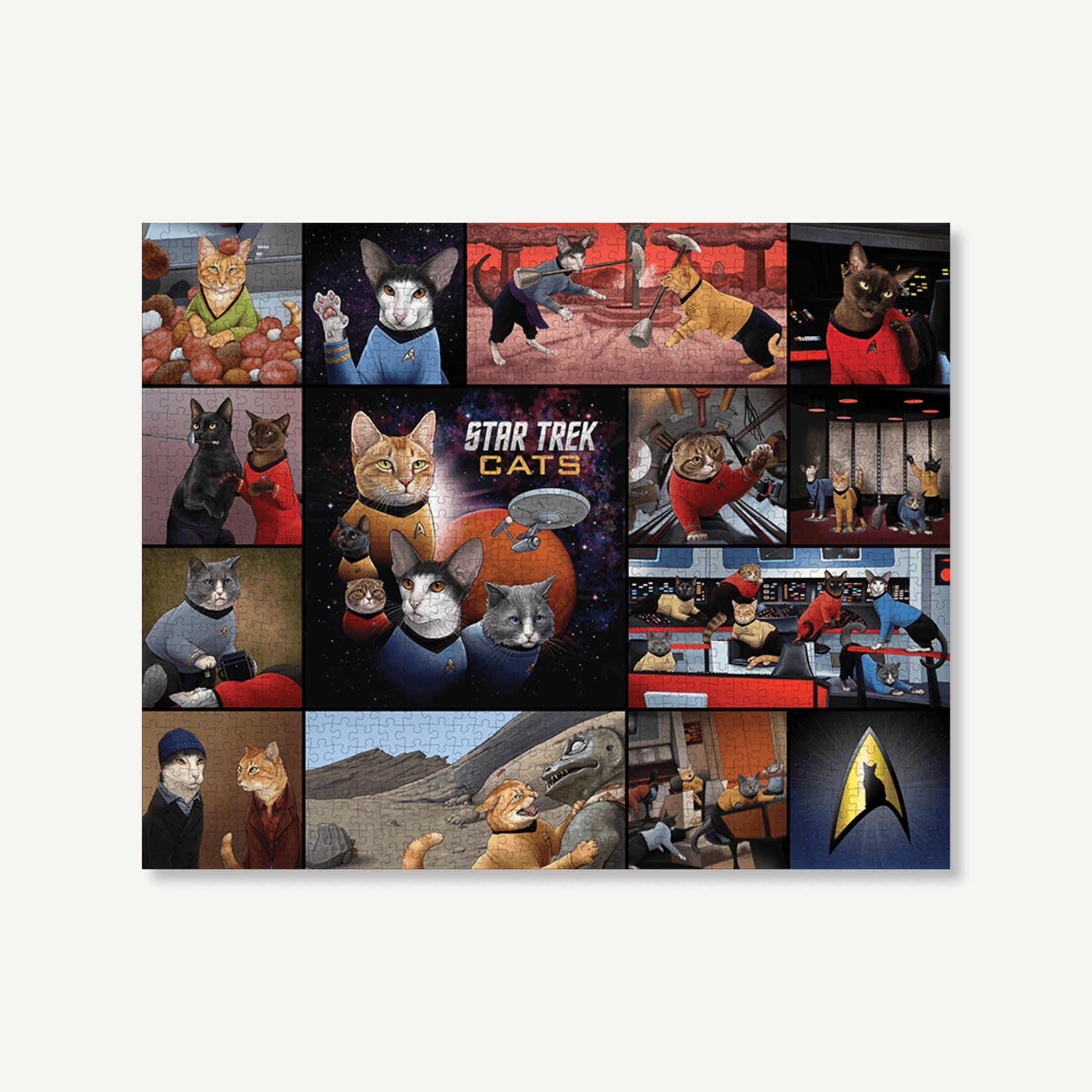 Chronicle Books Star Trek Cats 1000-Piece Puzzle