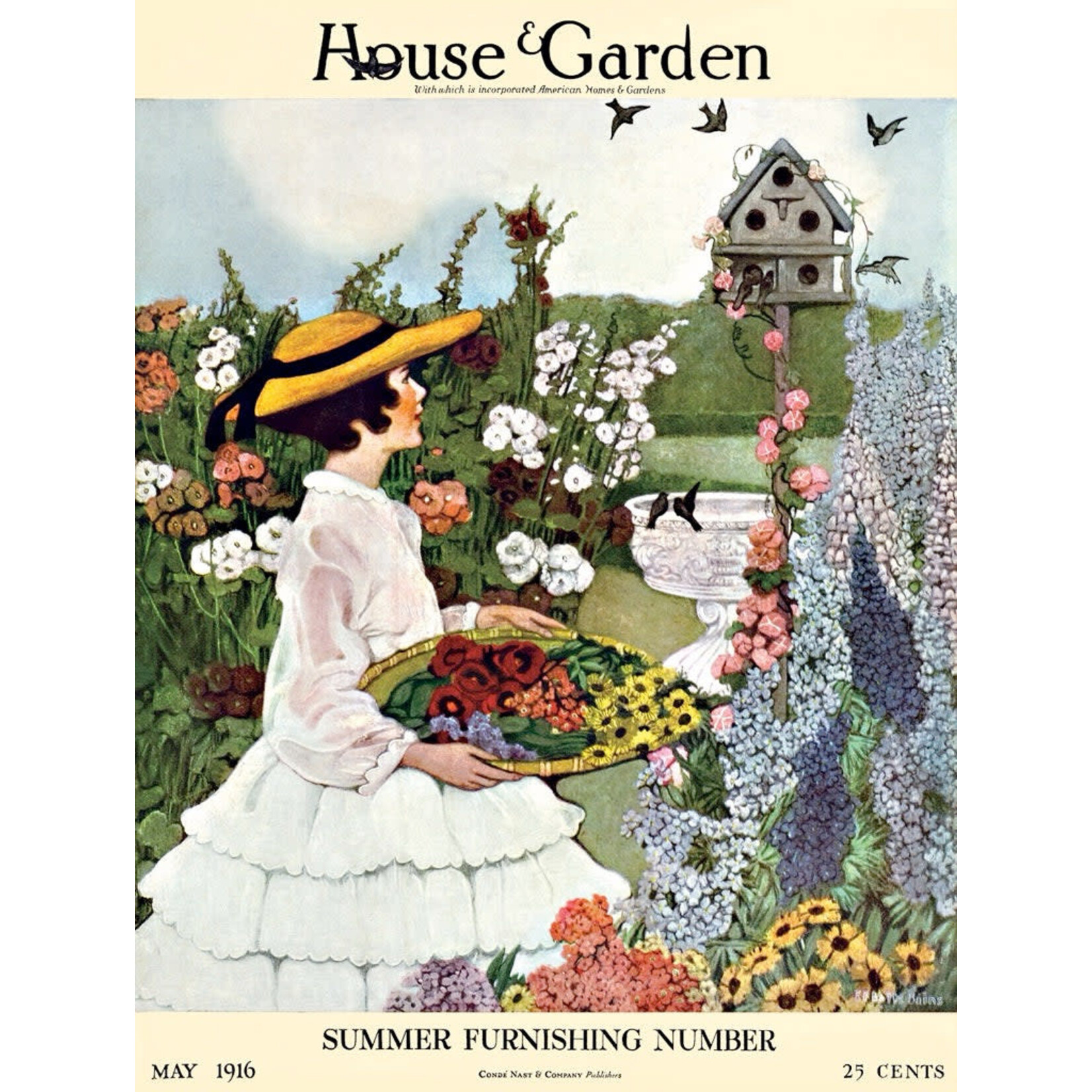 New York Puzzle Co House & Garden Gathering Flowers 500 Piece Puzzle