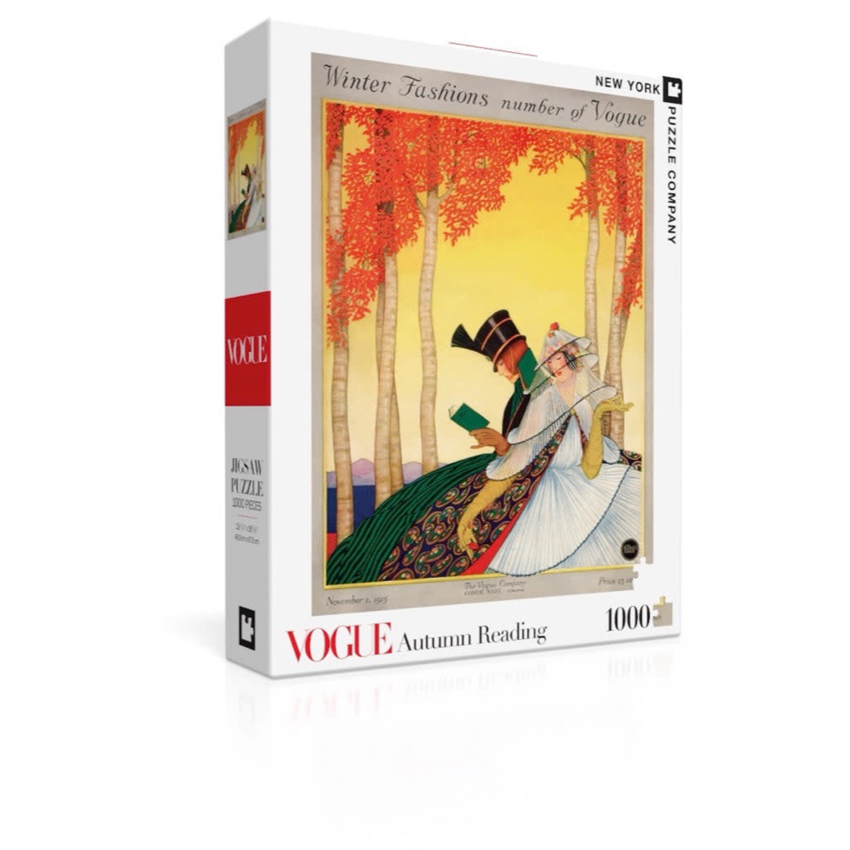 New York Puzzle Co Vogue - Autumn Reading 1000 Piece Puzzle