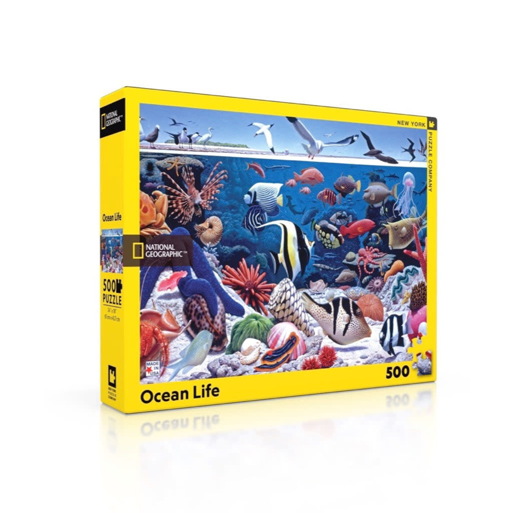 New York Puzzle Co National Geographic - Ocean Life 500 Piece Puzzle