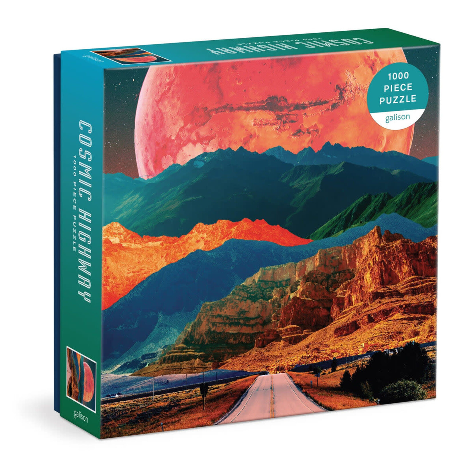 galison Cosmic Highway 1000 Piece Puzzle