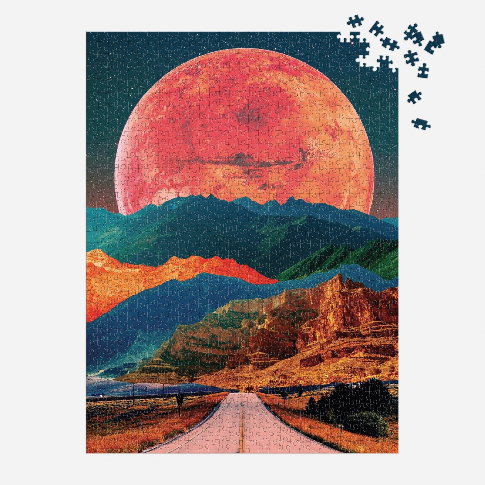 galison Cosmic Highway 1000 Piece Puzzle