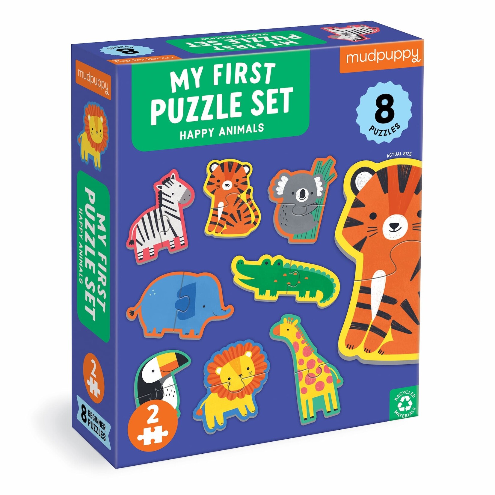 Mudpuppy My First Puzzles: Happy Animals 2 Piece