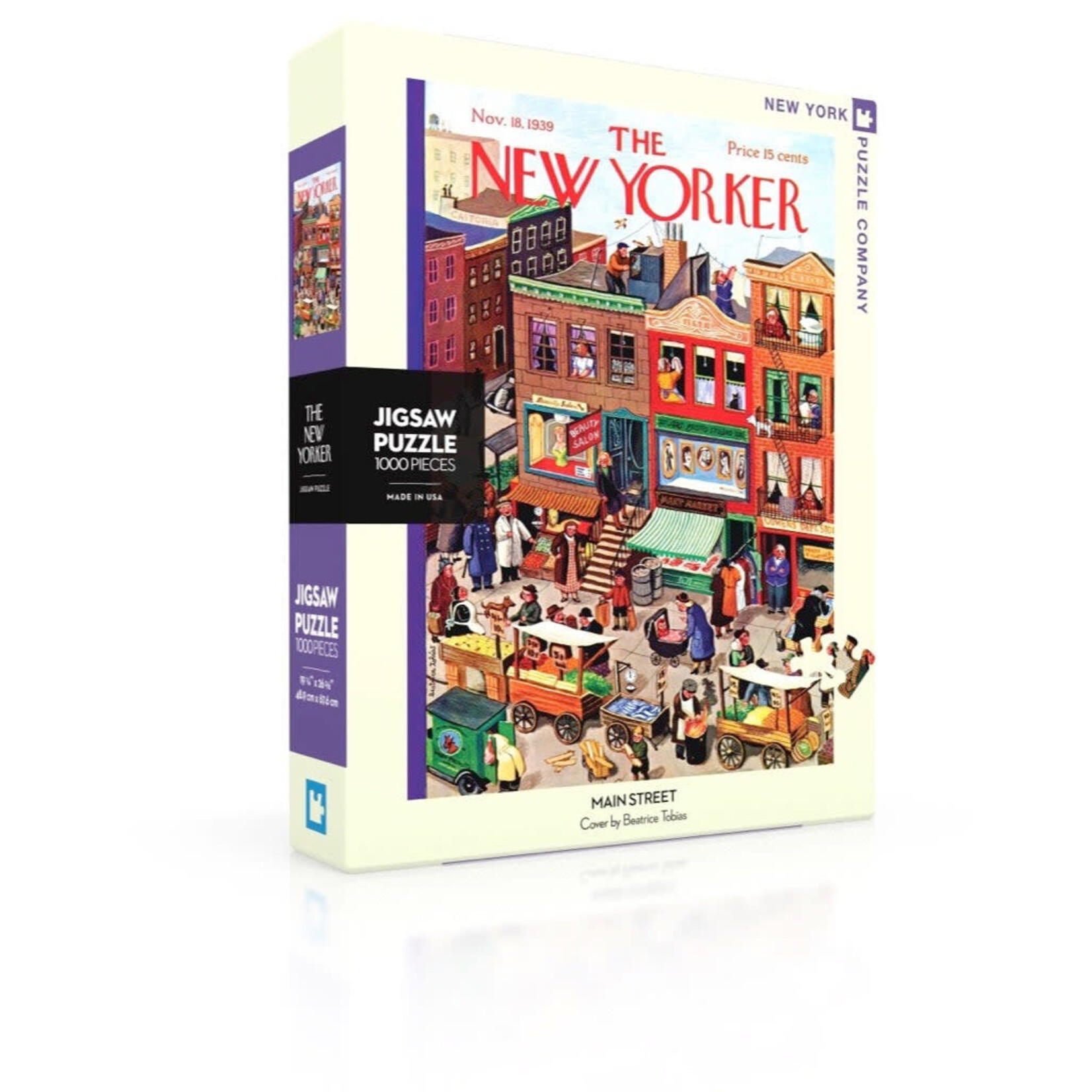 New York Puzzle Co New Yorker, The - Main Street 1000 Piece Puzzle