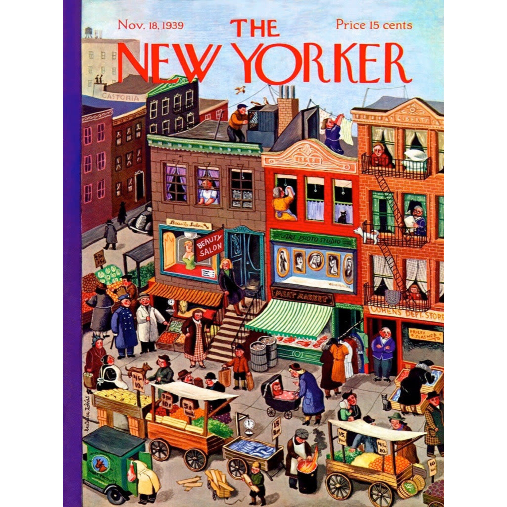 New York Puzzle Co New Yorker, The - Main Street 1000 Piece Puzzle