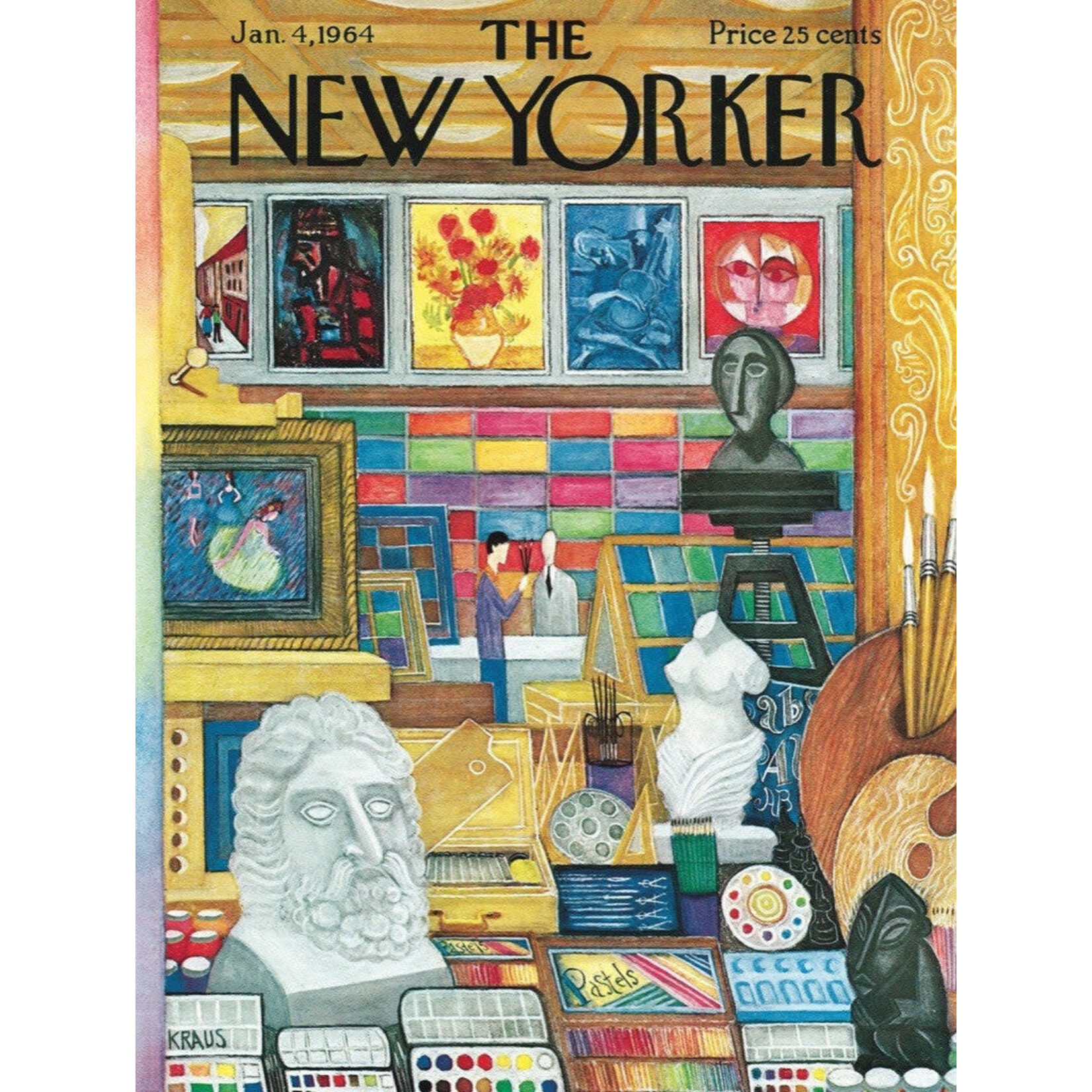 New York Puzzle Co New Yorker, The - Art Shop 1000 Piece Puzzle