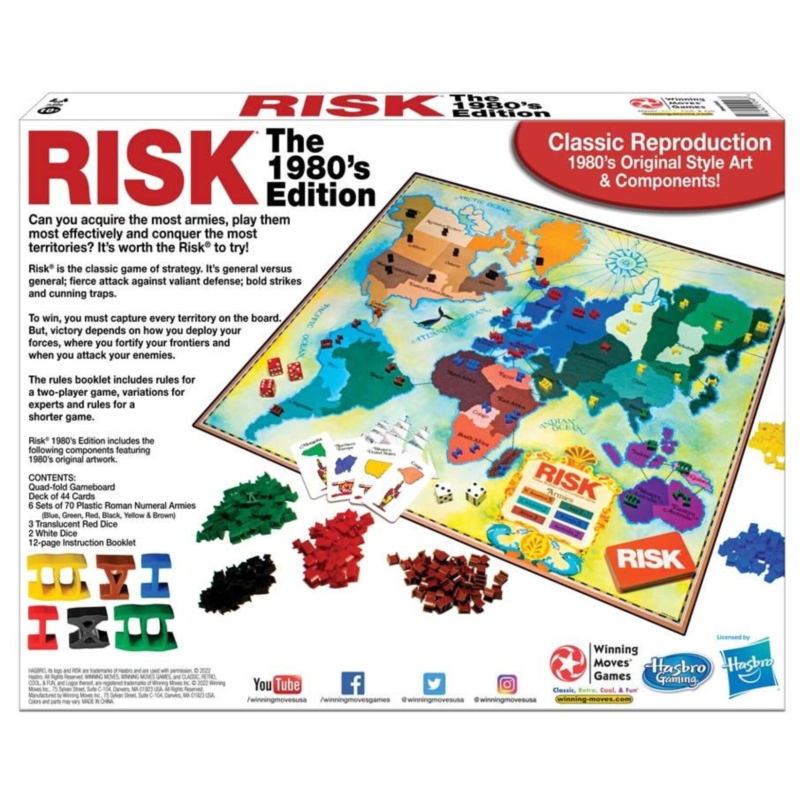 Winning Moves Games Risk The 1980's Edition