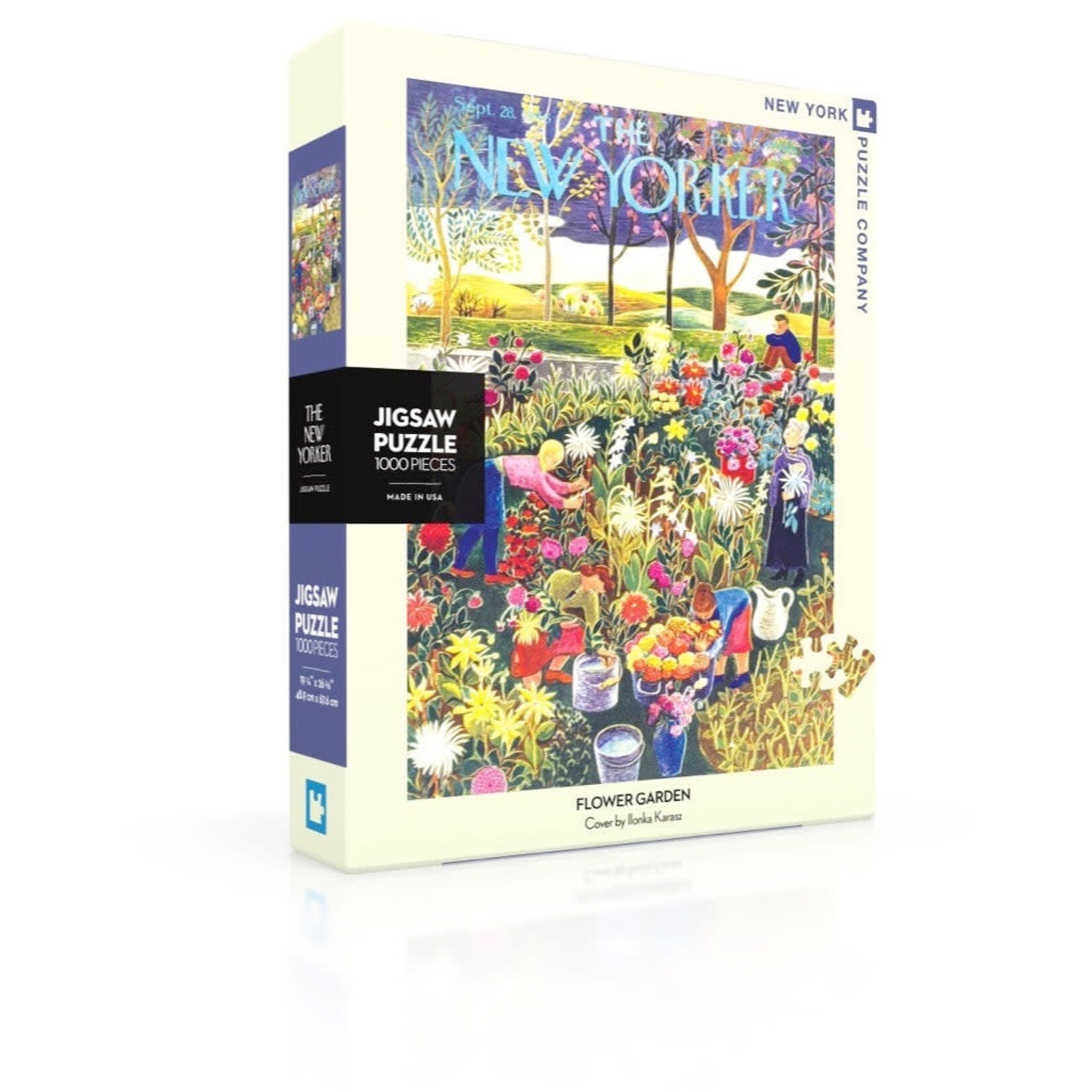 New York Puzzle Co New Yorker, The - Flower Garden 1000 Piece Puzzle