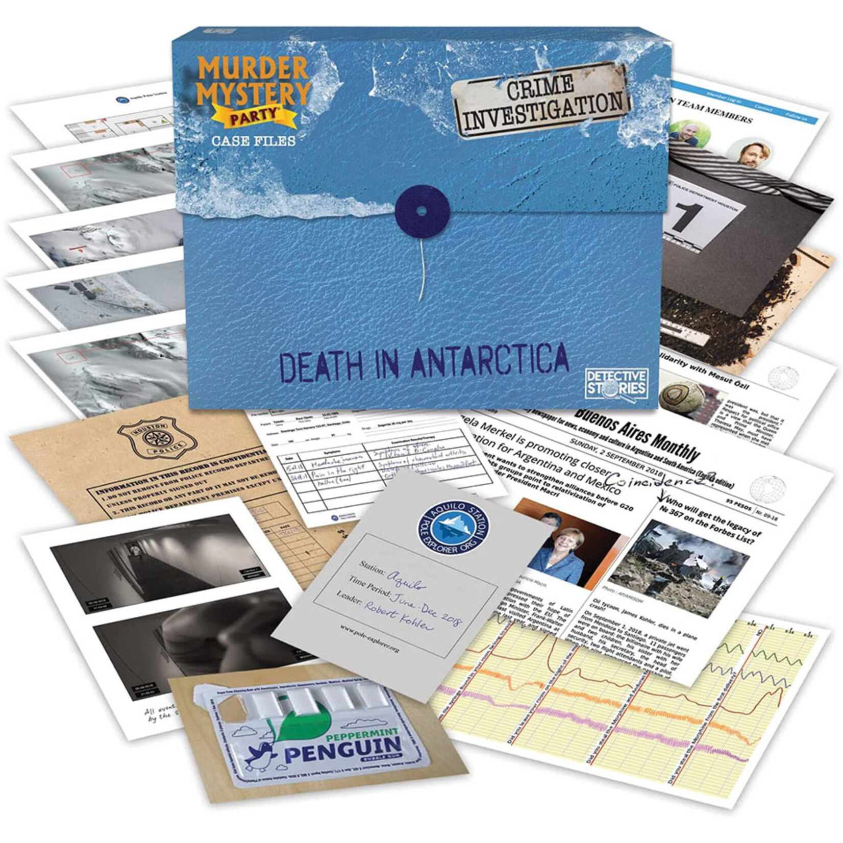 University Games Murder Mystery Party: Case Files - Death in Antarctica