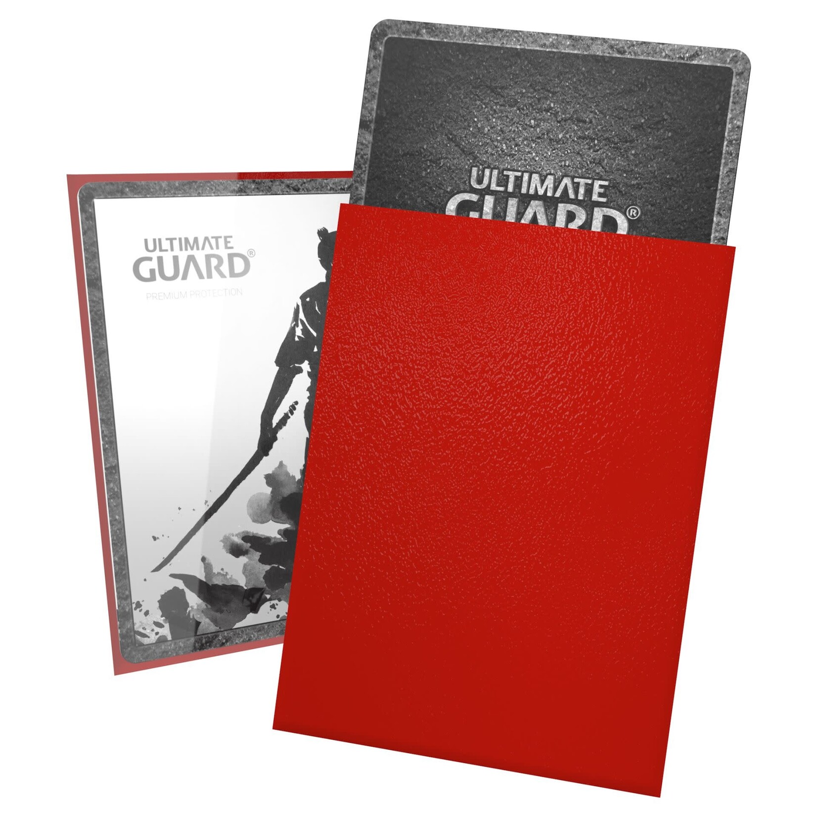 Ultimate Guard Katana Standard Size Ideal-Fit Sleeves - Red (100ct)