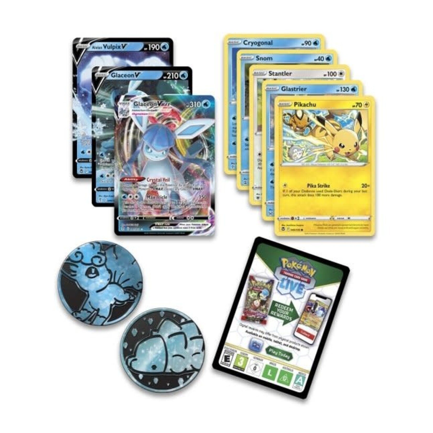 Pokémon TCG: Holiday Calendar (8 Foil Promo Cards, 6 Booster Packs & more),  for ages 6+ Multicolor