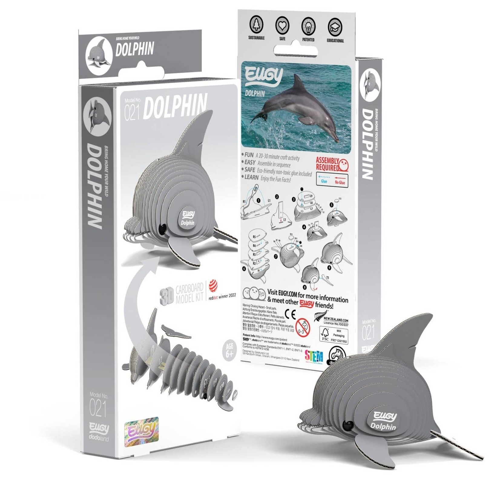 EUGY Dolphin 3D Puzzle