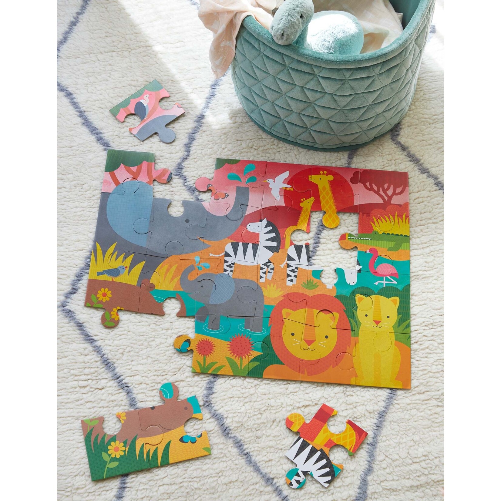 Petit Collage Safari 24-Piece Floor Puzzle