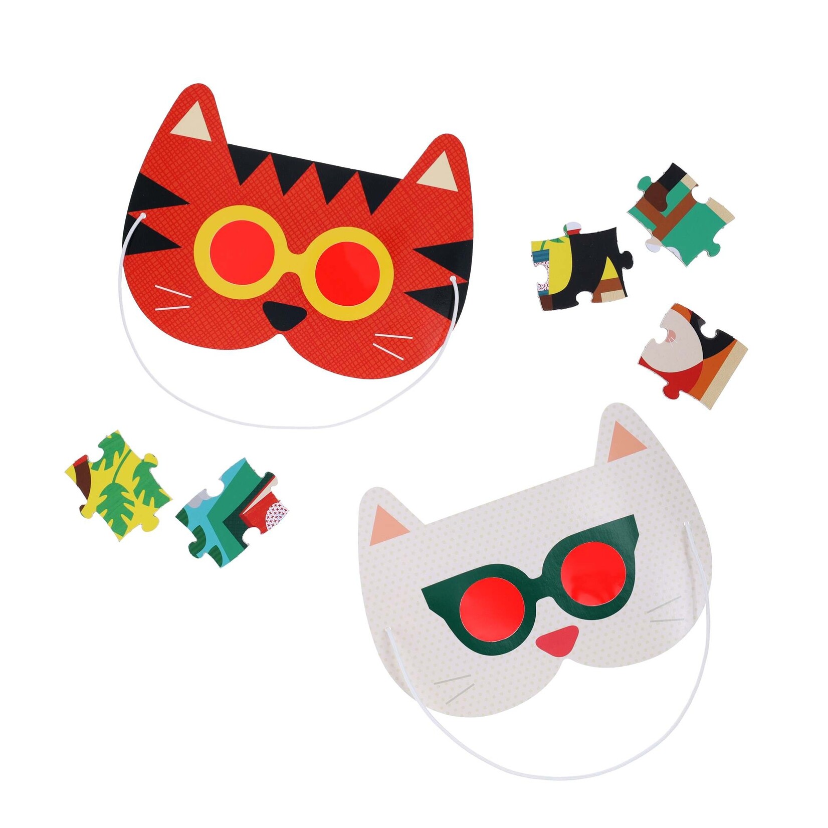 Petit Collage Busy Readers 100-Piece Decoder Puzzle