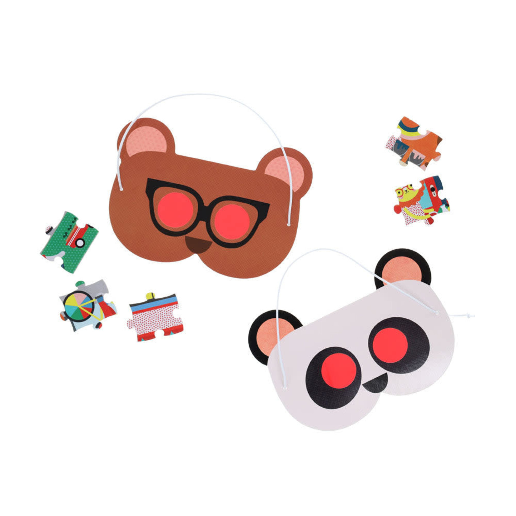 Petit Collage Friendly Neighborhood 100-Piece Decoder Puzzle