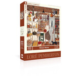 New York Puzzle Co Loré Pemberton - Winter Stores 500 Piece Puzzle