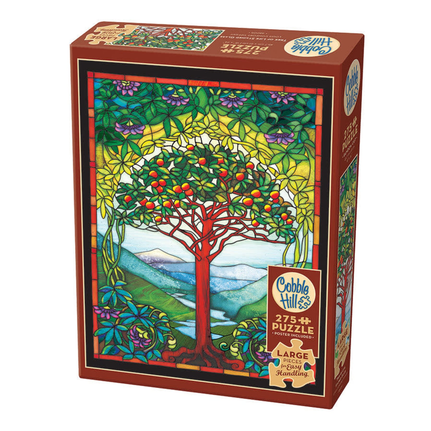 Cobble Hill Tree of Life Stained Glass 275 Piece Puzzle