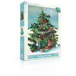 New York Puzzle Co Janet Hill Studio - Peppermint Family, The 1000 Piece Puzzle