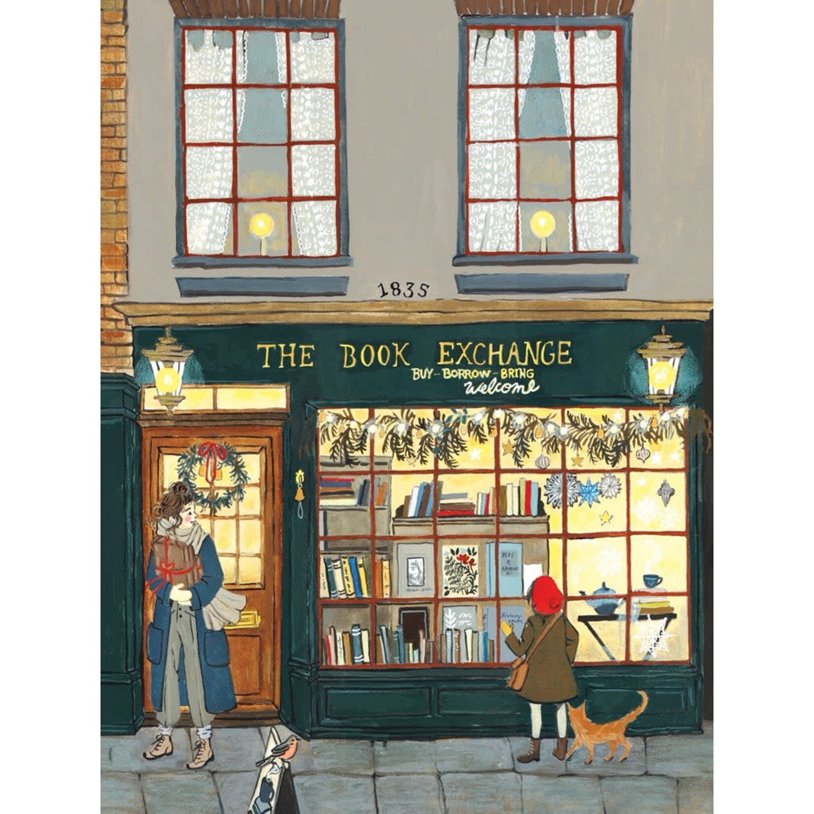 New York Puzzle Co Loré Pemberton - Book Exchange, The 1000 Piece Puzzle