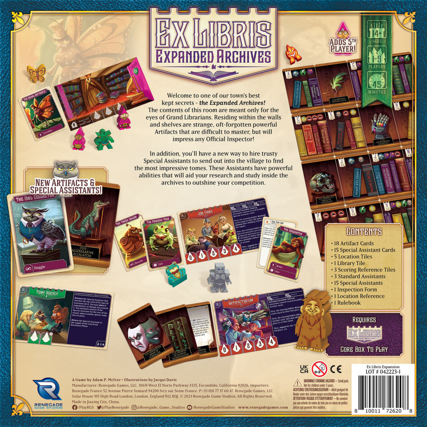 Renegade Game Studios Ex Libris (2nd Edition): Expanded Archives Expansion
