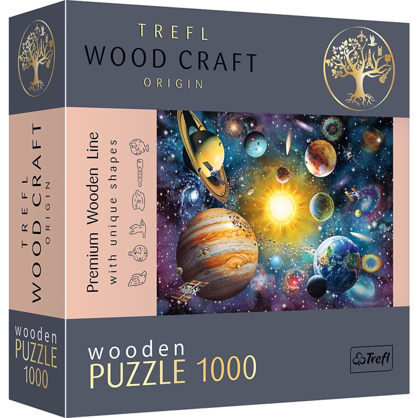 Trefl USA Woodcraft: Journey Through the Solar System 1000 Piece Puzzle