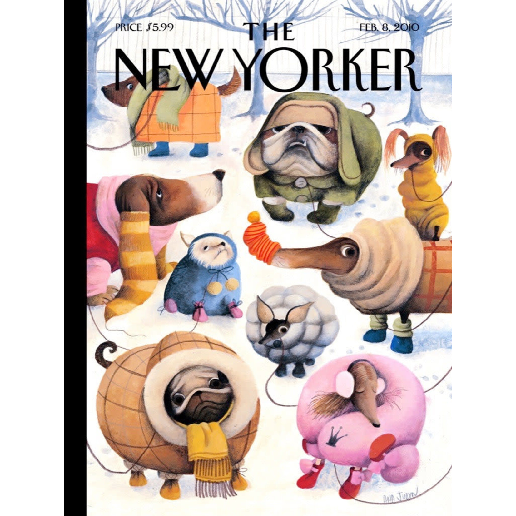 New York Puzzle Co New Yorker, The - Baby It's Cold Outside 1000 Piece Puzzle