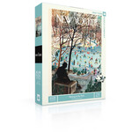 New York Puzzle Co New Yorker, The - Skating in the Park 750 Piece Puzzle