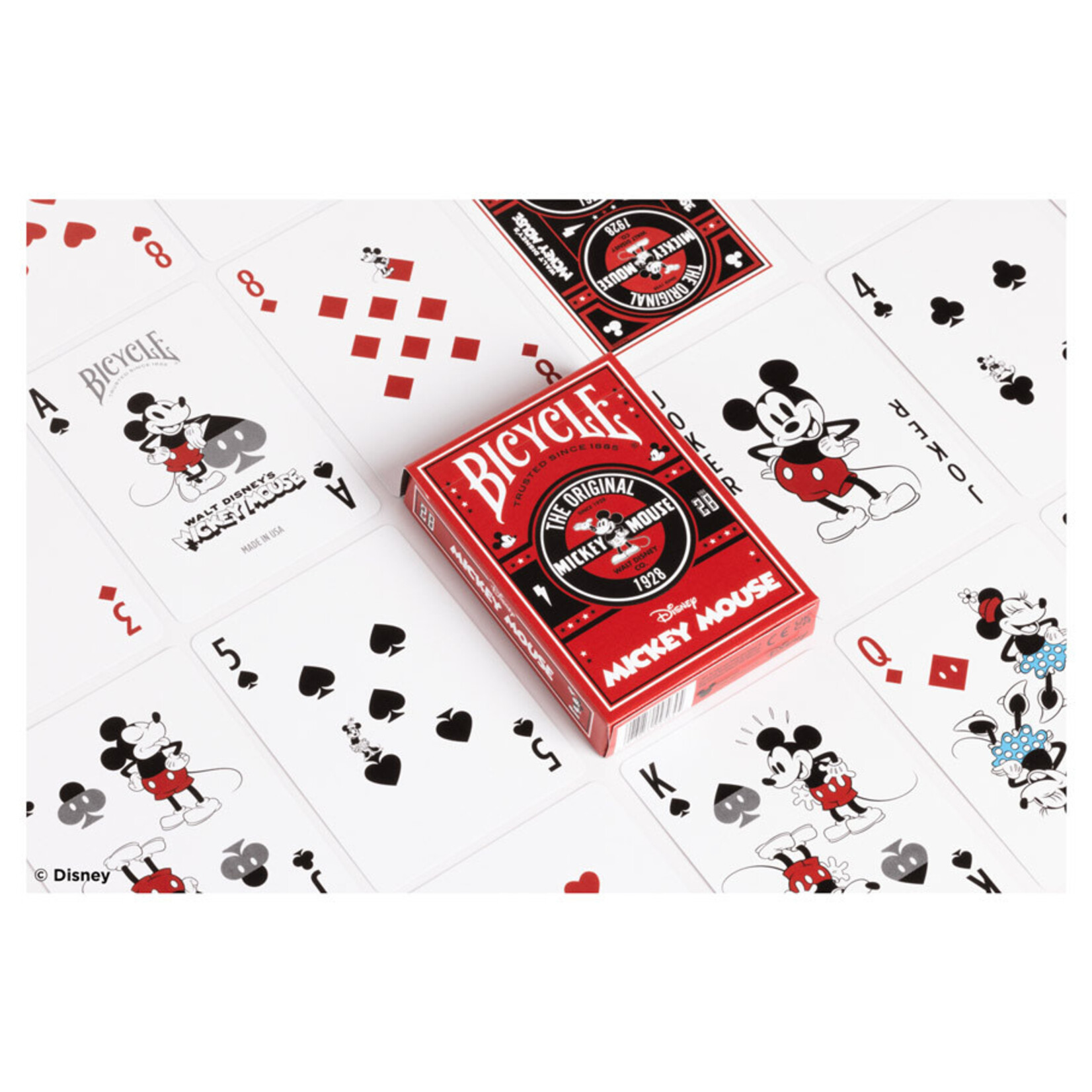 Bicycle Bicycle Playing Cards: Classic Mickey Red