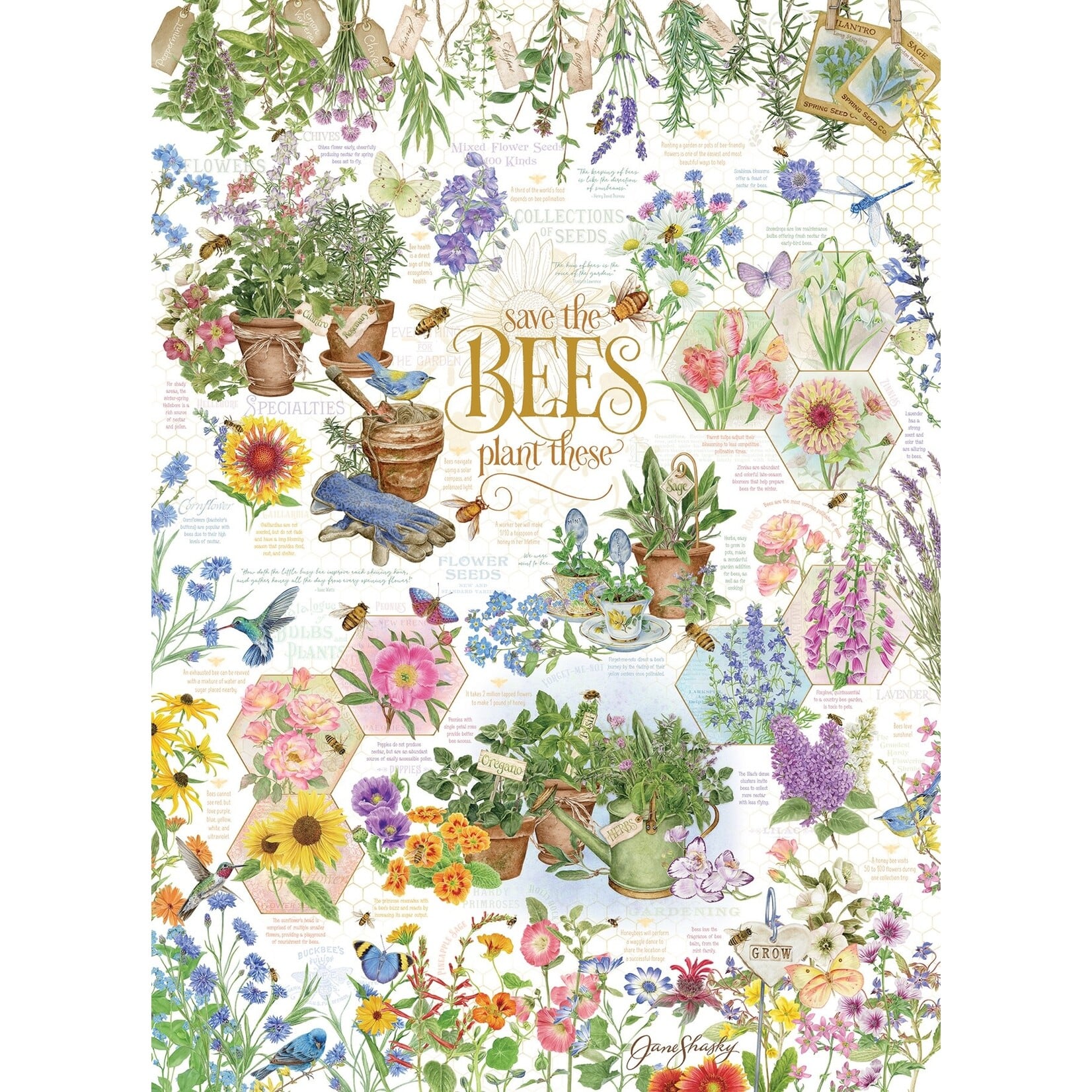 Cobble Hill Save the Bees 1000pc Puzzle