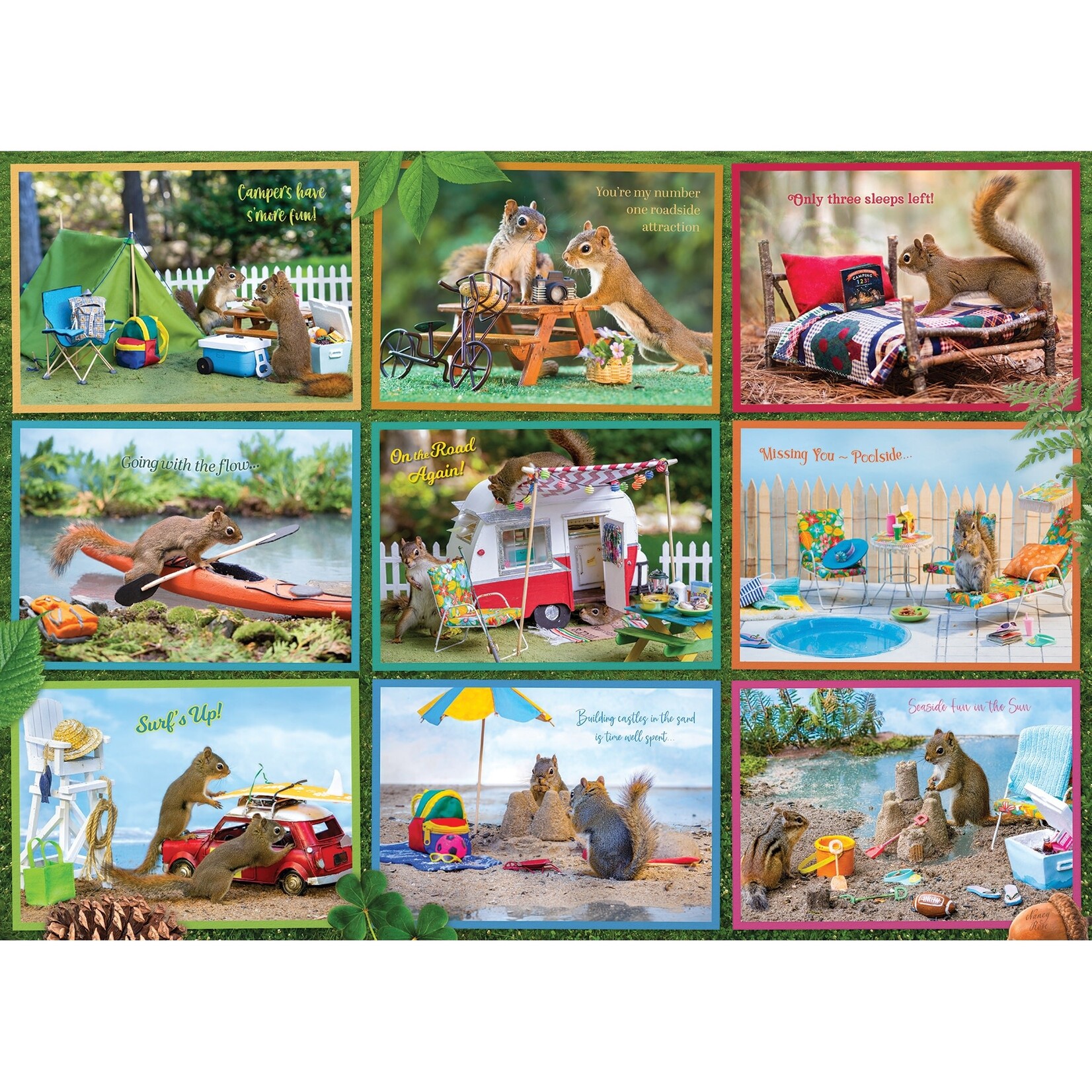 Cobble Hill Squirrels On Vacation 1000pc Puzzle