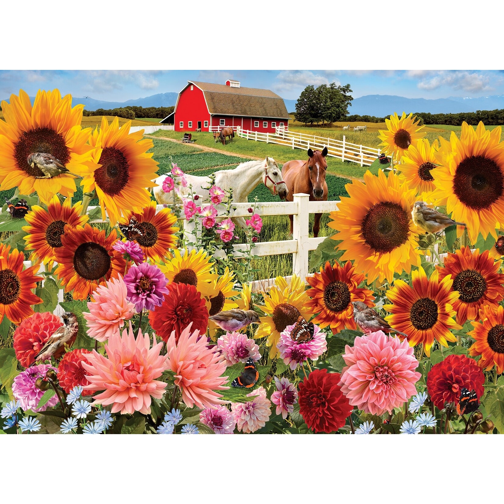 Cobble Hill Sunflower Farm 1000pc Puzzle