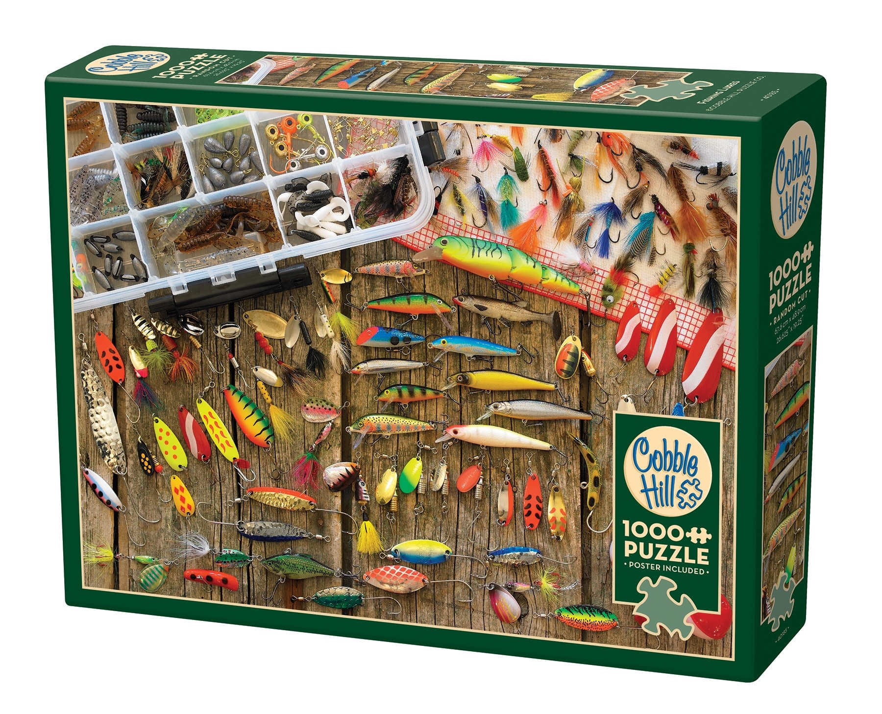 Cobble Hill Fishing Lures 1000pc Puzzle Puddletown Games & Puzzles