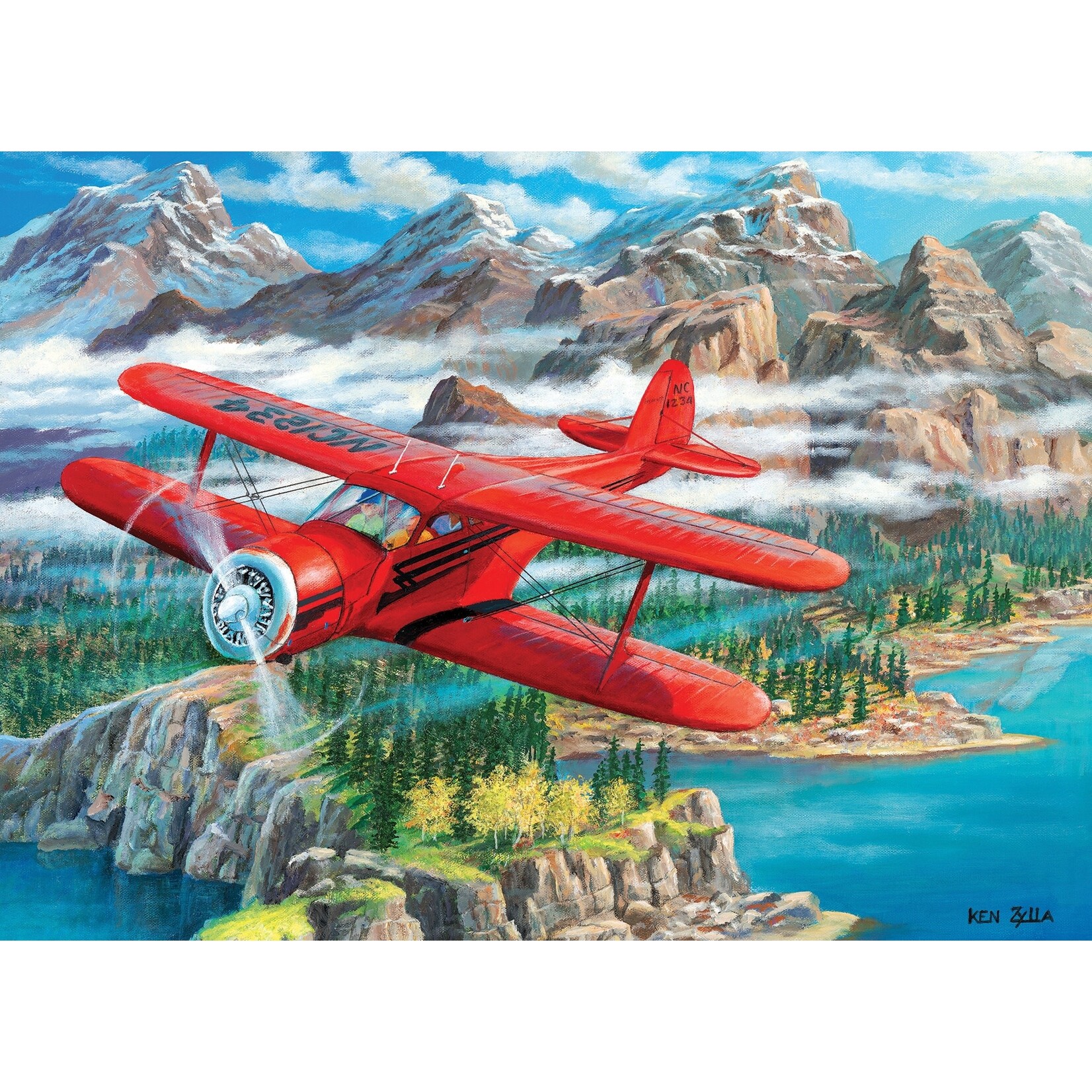 Cobble Hill Beechcraft Staggerwing 500pc Puzzle