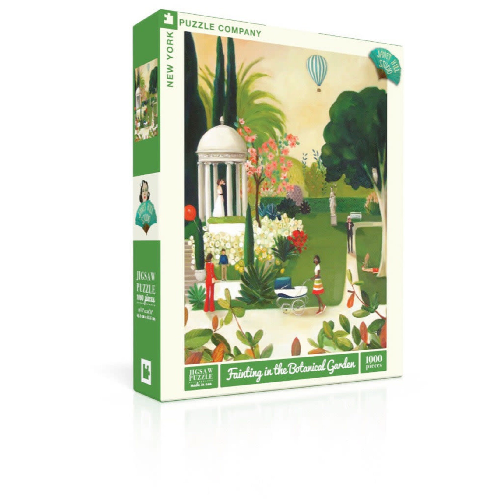 New York Puzzle Co Janet Hill Studio - Fainting in the Botanical Garden 1000 Piece Puzzle