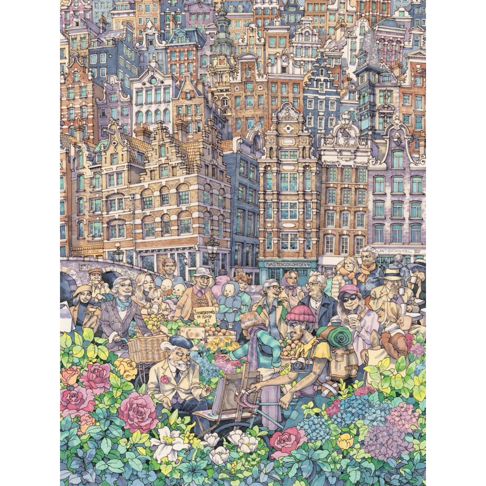 New York Puzzle Co Maxwell - 'Dam Charming City 1000 Piece Puzzle