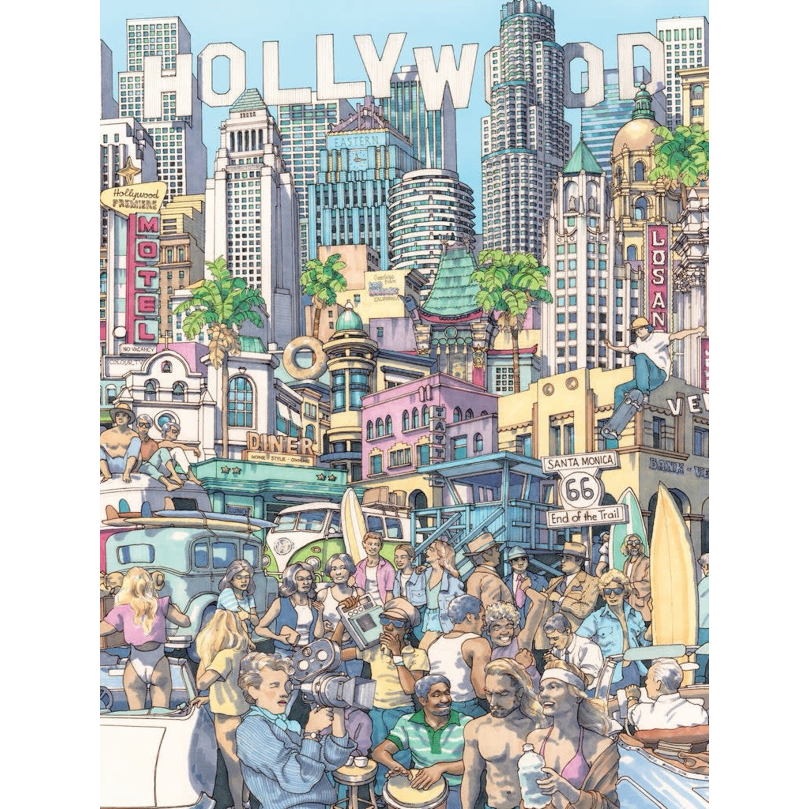 New York Puzzle Co Maxwell - California Dreaming 500 Piece Puzzle