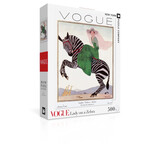 New York Puzzle Co Vogue - Lady on a Zebra 500 Piece Puzzle