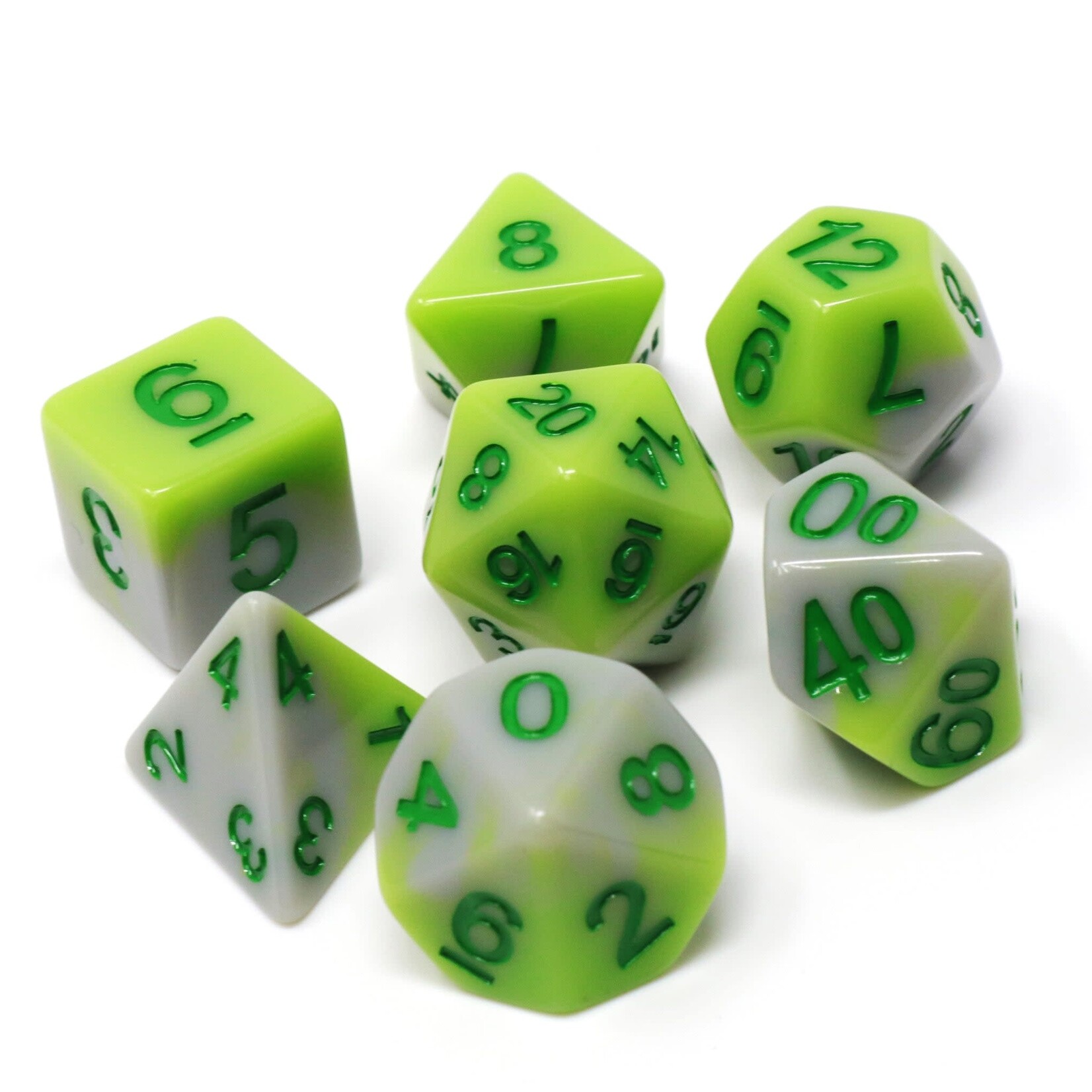 Die Hard Dice 7 Piece RPG Set - Spring Sprout